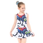 Bug Black Insect Animal Kids  Skater Dress Swimsuit