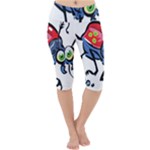 Bug Black Insect Animal Lightweight Velour Cropped Yoga Leggings