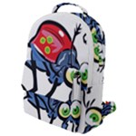 Bug Black Insect Animal Flap Pocket Backpack (Small)