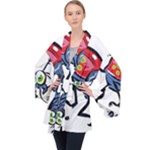 Bug Black Insect Animal Long Sleeve Velvet Kimono 