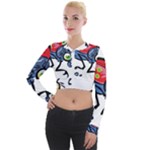 Bug Black Insect Animal Long Sleeve Cropped Velvet Jacket