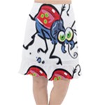 Bug Black Insect Animal Fishtail Chiffon Skirt