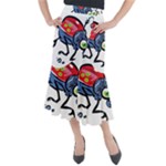 Bug Black Insect Animal Midi Mermaid Skirt