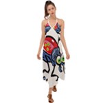 Bug Black Insect Animal Halter Tie Back Dress 