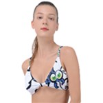 Bug Black Insect Animal Knot Up Bikini Top