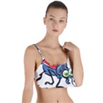 Bug Black Insect Animal Layered Top Bikini Top 