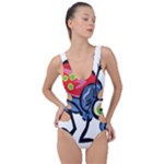 Bug Black Insect Animal Side Cut Out Swimsuit