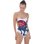 Bug Black Insect Animal Tie Strap One Piece Swimsuit