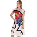 Bug Black Insect Animal Classic Short Sleeve Dress