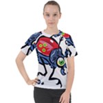 Bug Black Insect Animal Women s Sport Raglan T-Shirt