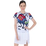 Bug Black Insect Animal Women s Sports Top
