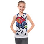 Bug Black Insect Animal Kids  Sleeveless Hoodie