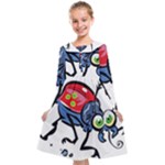 Bug Black Insect Animal Kids  Midi Sailor Dress