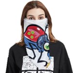 Bug Black Insect Animal Face Covering Bandana (Triangle)