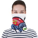 Bug Black Insect Animal Face Seamless Bandana (Adult)