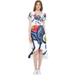 Bug Black Insect Animal High Low Boho Dress