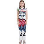 Bug Black Insect Animal Kids  Sleeveless Ruffle Edge Band Collar Chiffon One Piece
