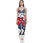 Bug Black Insect Animal V-Neck Camisole Jumpsuit