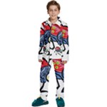 Bug Black Insect Animal Kids  Long Sleeve Velvet Pajamas Set
