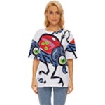 Bug Black Insect Animal Oversized Basic T-Shirt
