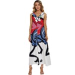 Bug Black Insect Animal V-Neck Sleeveless Loose Fit Overalls