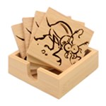 Bug Black Insect Animal Bamboo Coaster Set