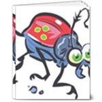 Bug Black Insect Animal 8  x 10  Hardcover Notebook
