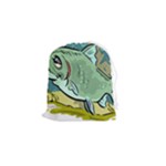 Fish Hook Worm Bait Water Hobby Drawstring Pouch (Small)