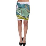 Fish Hook Worm Bait Water Hobby Bodycon Skirt