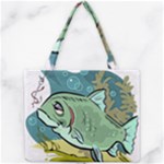 Fish Hook Worm Bait Water Hobby Mini Tote Bag