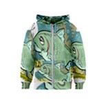 Fish Hook Worm Bait Water Hobby Kids  Zipper Hoodie
