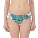 Fish Hook Worm Bait Water Hobby Hipster Bikini Bottoms