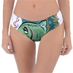 Fish Hook Worm Bait Water Hobby Reversible Classic Bikini Bottoms