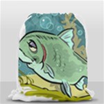 Fish Hook Worm Bait Water Hobby Drawstring Bag (Small)