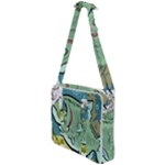 Fish Hook Worm Bait Water Hobby Cross Body Office Bag