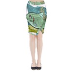 Fish Hook Worm Bait Water Hobby Midi Wrap Pencil Skirt