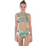 Fish Hook Worm Bait Water Hobby Bandaged Up Bikini Set 