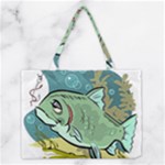 Fish Hook Worm Bait Water Hobby Medium Tote Bag