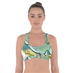 Fish Hook Worm Bait Water Hobby Cross Back Sports Bra