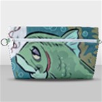 Fish Hook Worm Bait Water Hobby Handbag Organizer