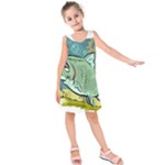Fish Hook Worm Bait Water Hobby Kids  Sleeveless Dress