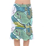 Fish Hook Worm Bait Water Hobby Short Mermaid Skirt