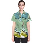 Fish Hook Worm Bait Water Hobby Women s Short Sleeve Shirt