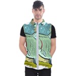 Fish Hook Worm Bait Water Hobby Men s Puffer Vest