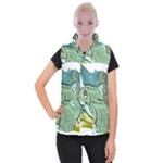 Fish Hook Worm Bait Water Hobby Women s Button Up Vest