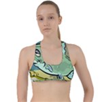 Fish Hook Worm Bait Water Hobby Criss Cross Racerback Sports Bra