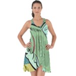 Fish Hook Worm Bait Water Hobby Show Some Back Chiffon Dress