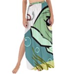 Fish Hook Worm Bait Water Hobby Maxi Chiffon Tie-Up Sarong