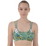 Fish Hook Worm Bait Water Hobby Line Them Up Sports Bra