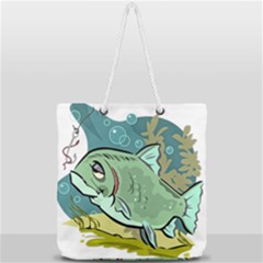 Full Print Rope Handle Tote (Large) 